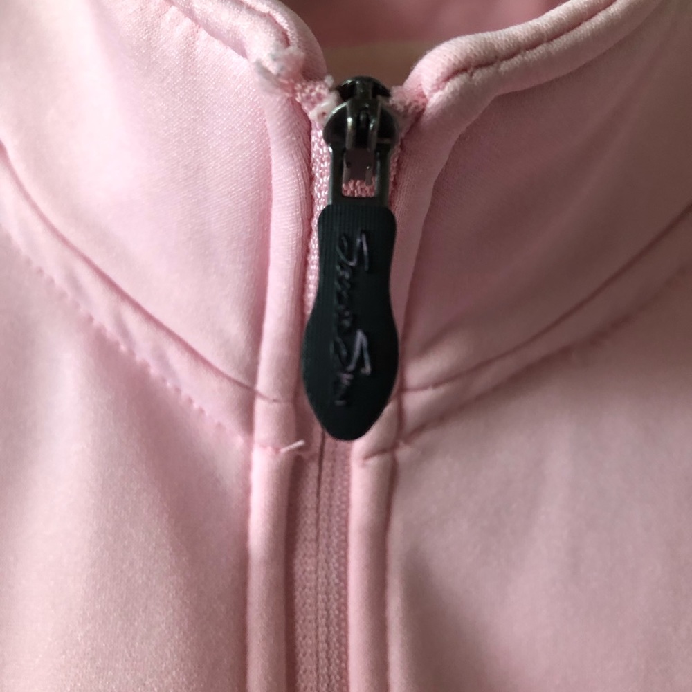 SECOND SKIN Womens Pink Waist Jacket Front & Pockets Zipped Size Medium - Picture 4 of 12